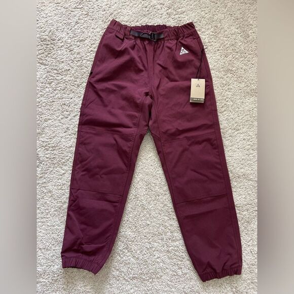 Nike ACG Men's Red Trail Hiking Pants Belted - Picture 1 of 6
